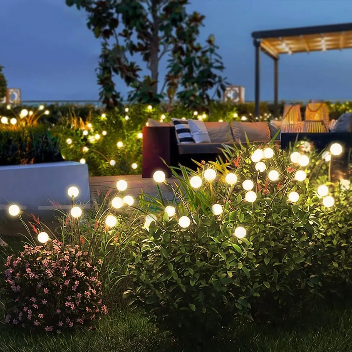 (Last Day 50% OFF) Festival Solar Powered Firefly Lights