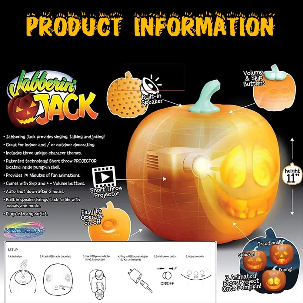 Pumpkin Party Projection Lamp