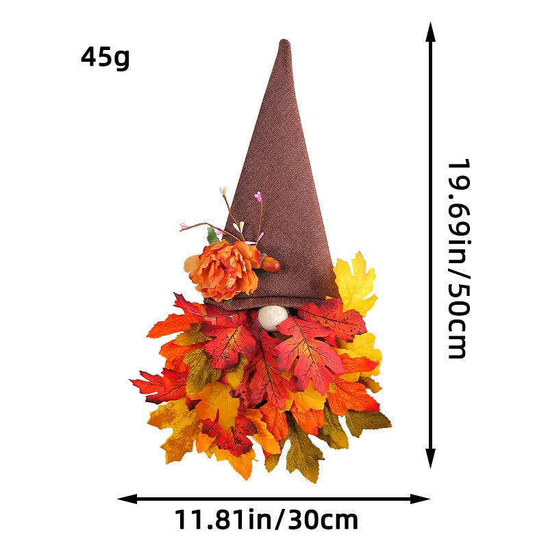 Autumn Maple Leaf Wreath Decor