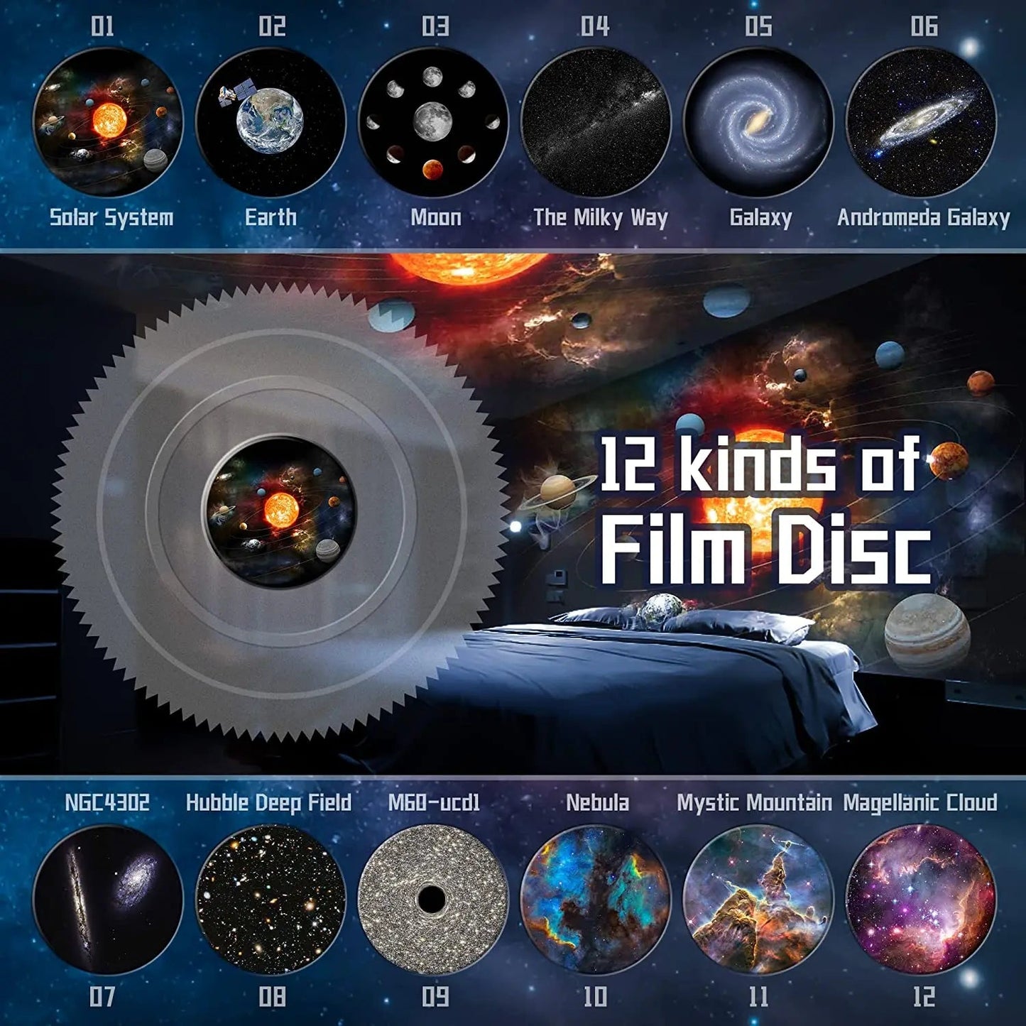 Starry Galaxy Projector
