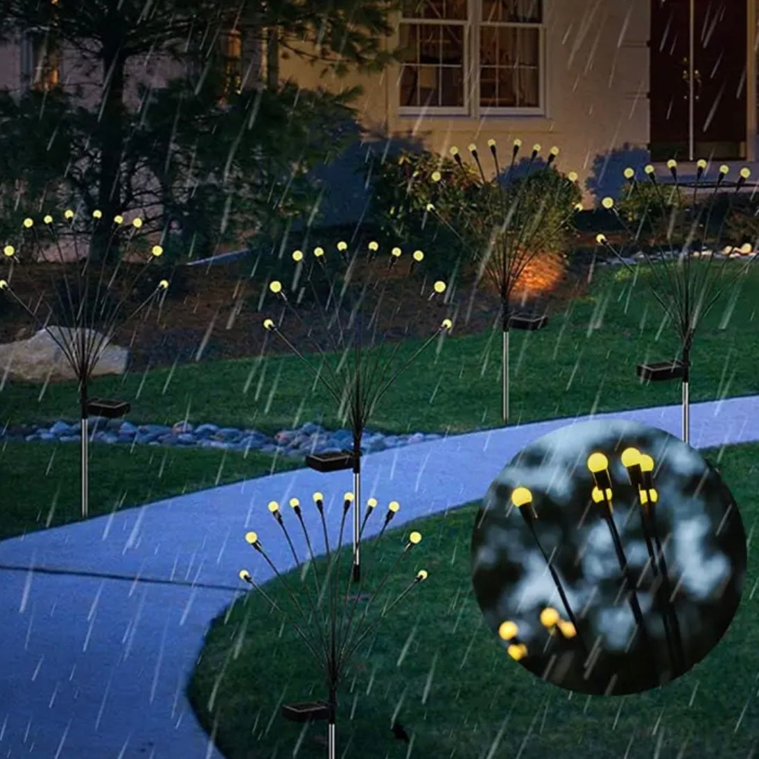 (Last Day 50% OFF) Festival Solar Powered Firefly Lights