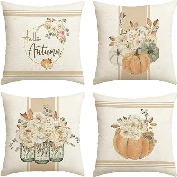 Autumn Harvest Throw Pillow Covers