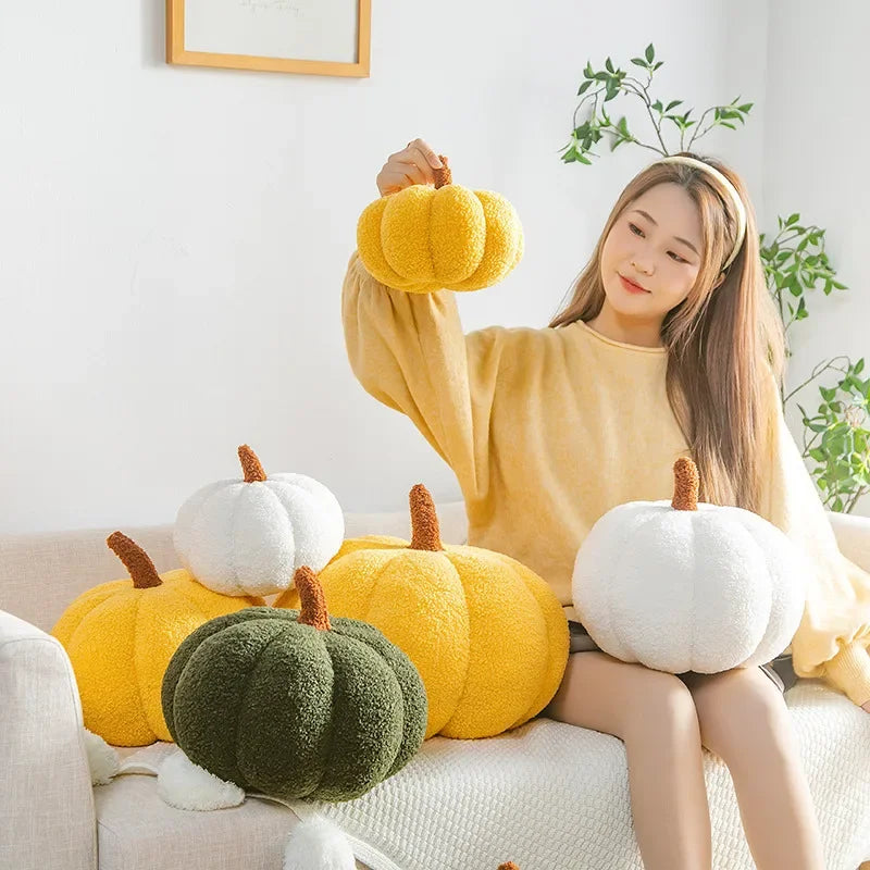 Nordic Pumpkin Plush Cushion