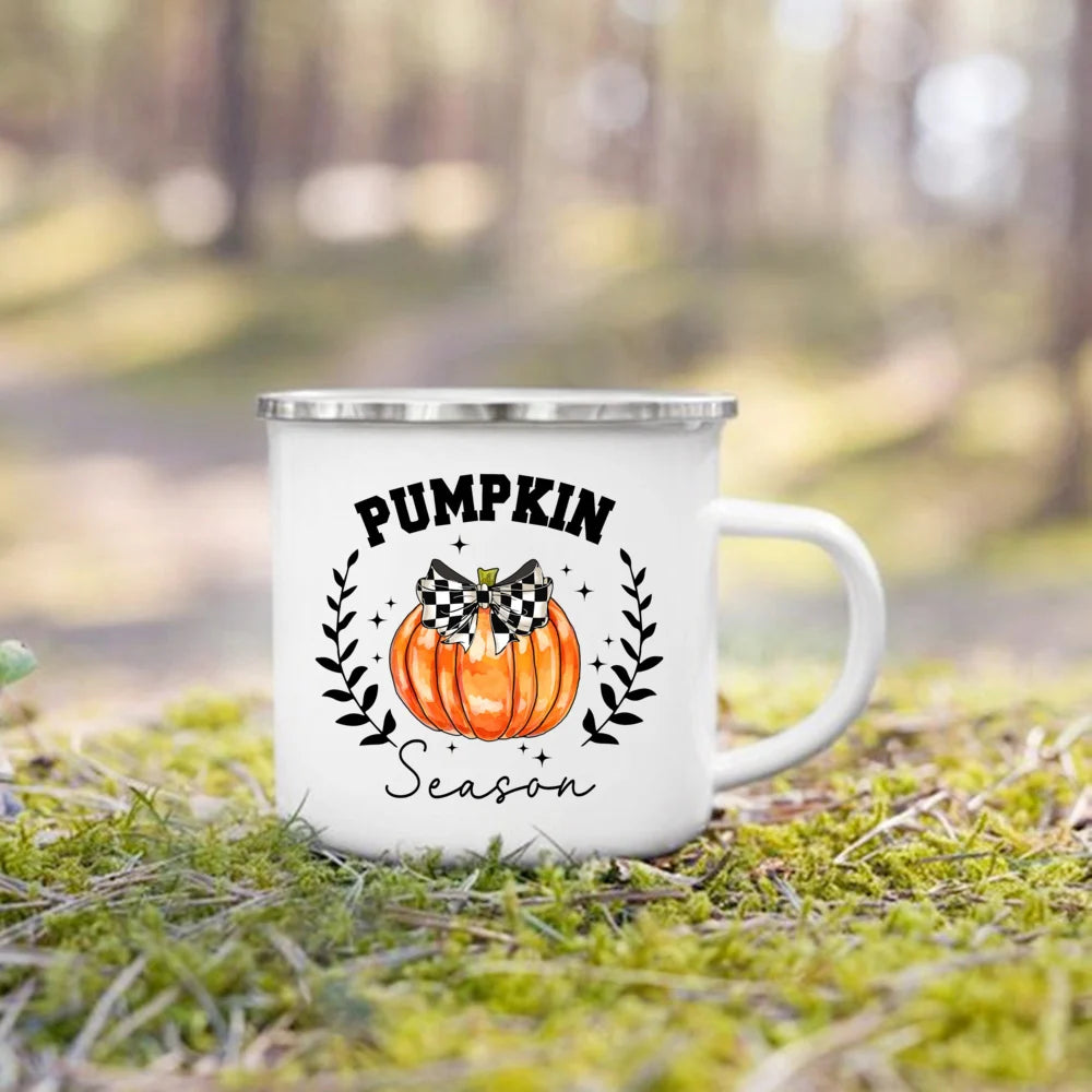 Cozy Fall Enamel Mug