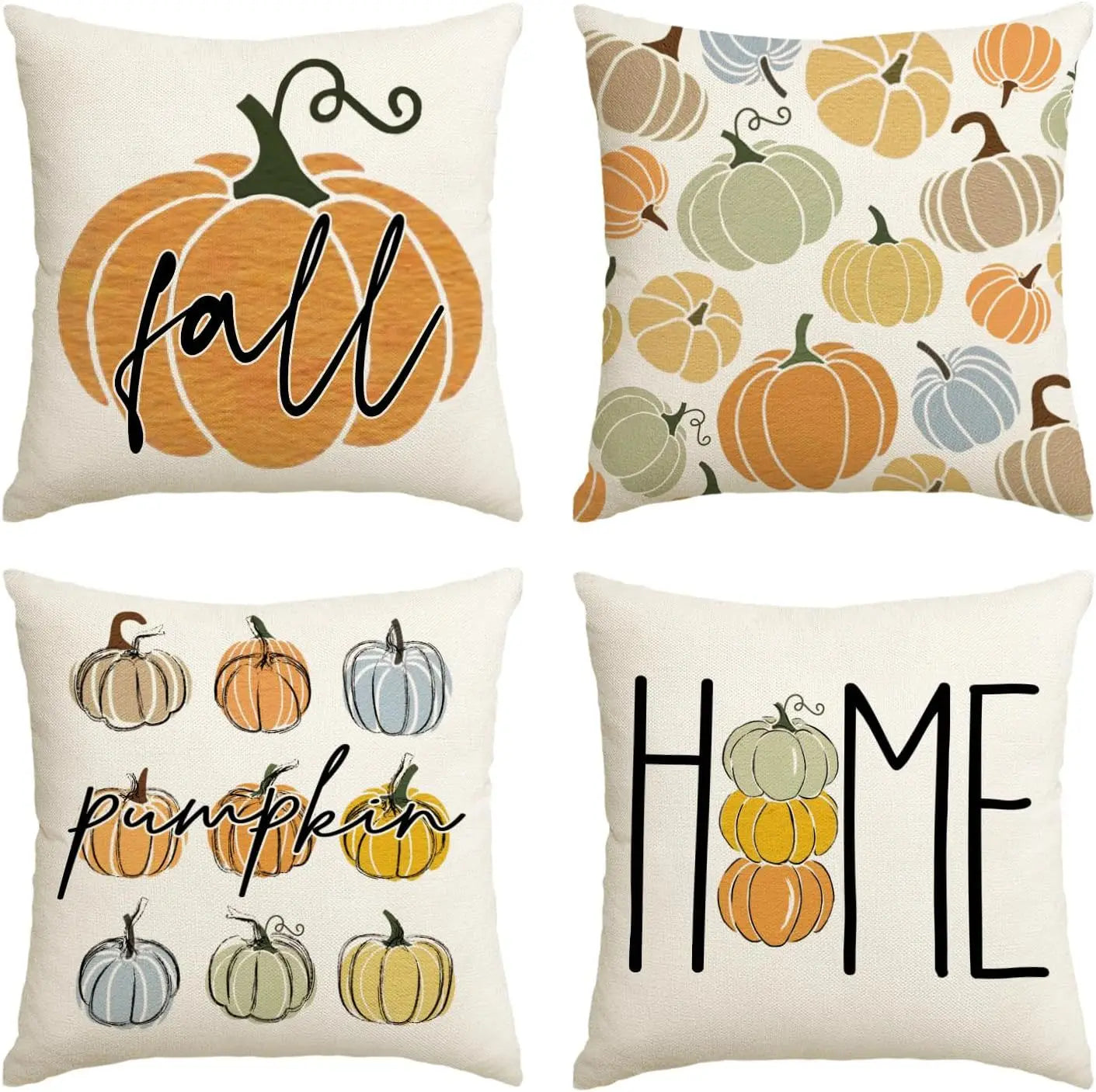 Autumn Harvest Throw Pillow Covers