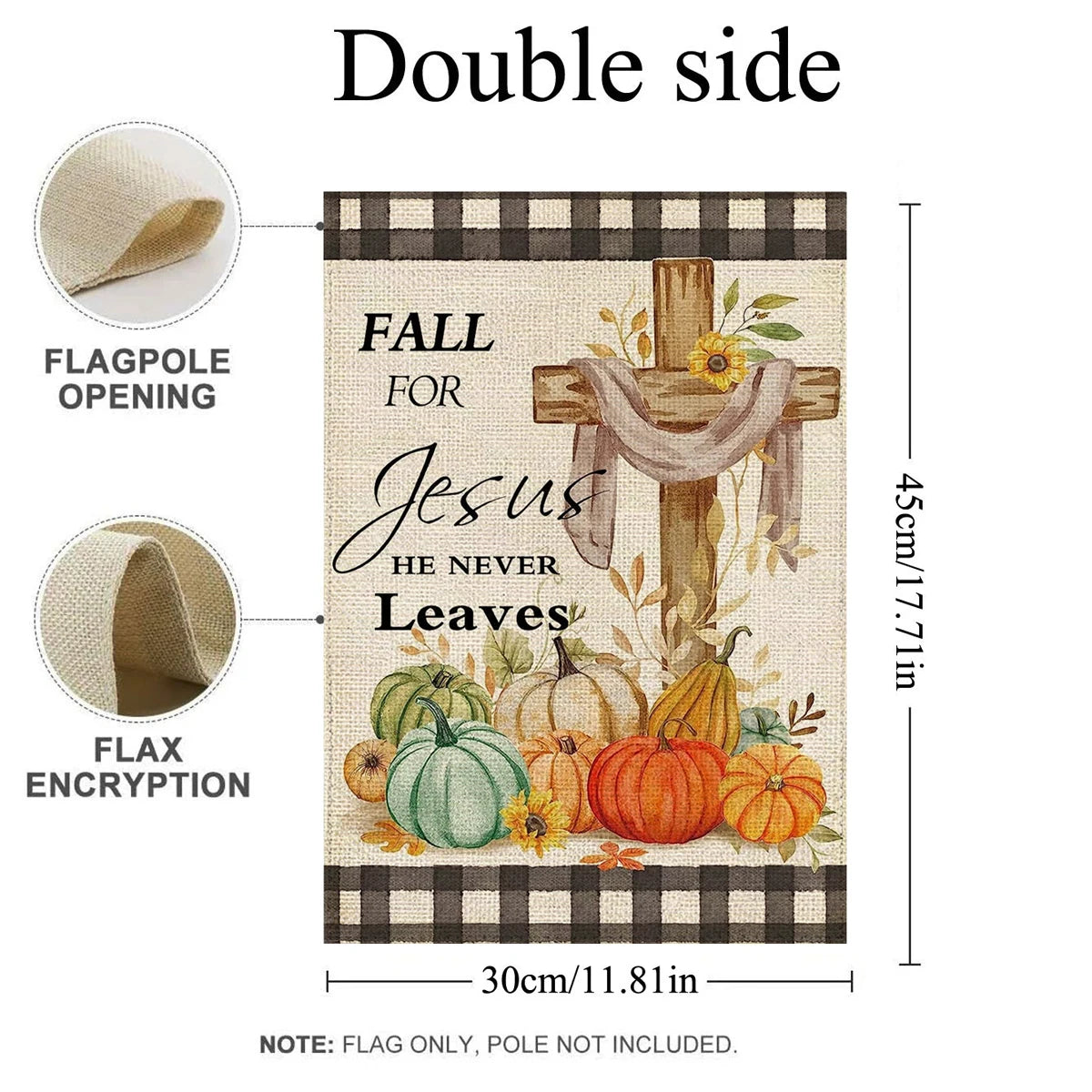Fall For Jesus Garden Flag