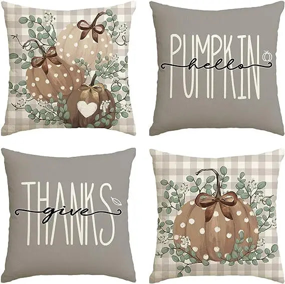 Autumn Harvest Throw Pillow Covers