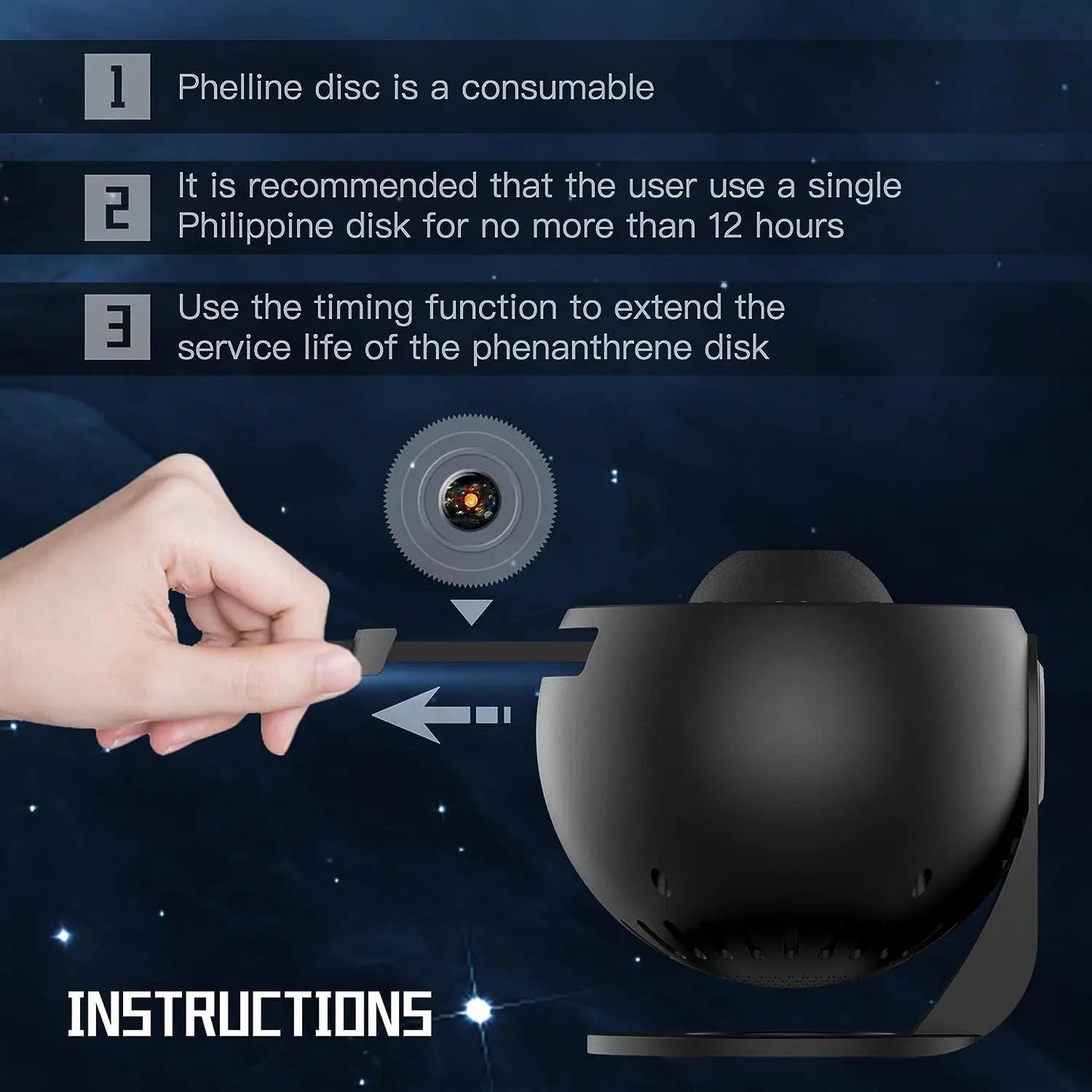 Starry Galaxy Projector