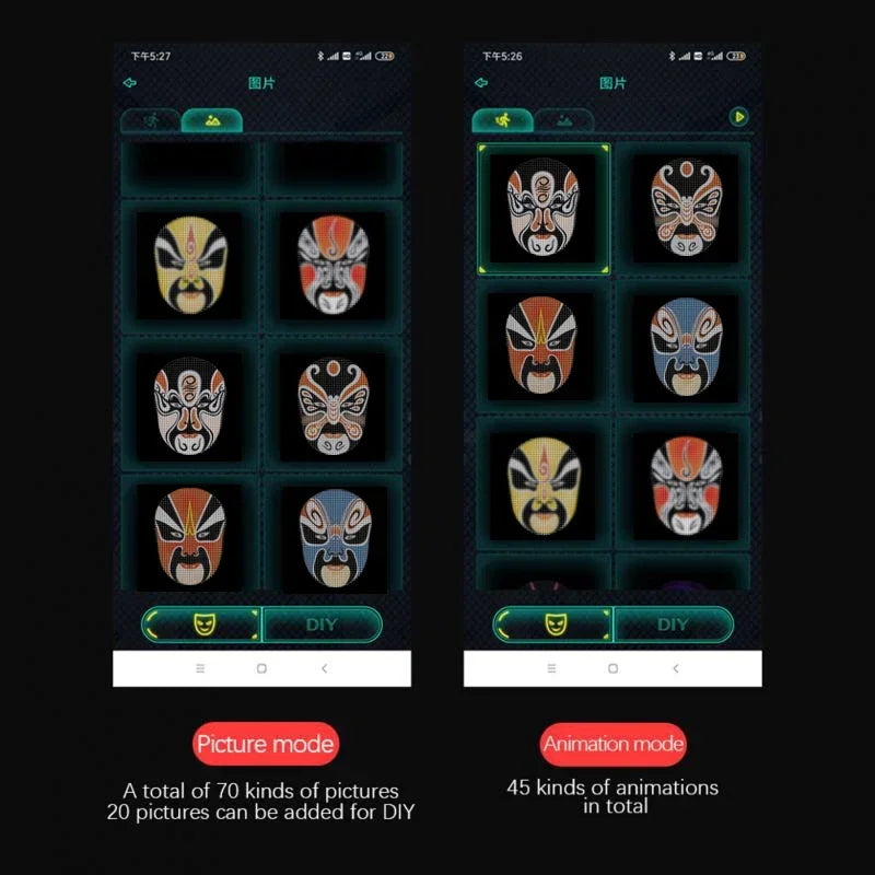 Smart LED Carnival Mask