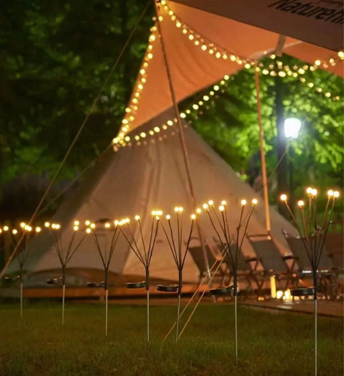 (Last Day 50% OFF) Festival Solar Powered Firefly Lights