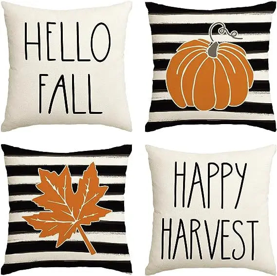 Autumn Harvest Throw Pillow Covers