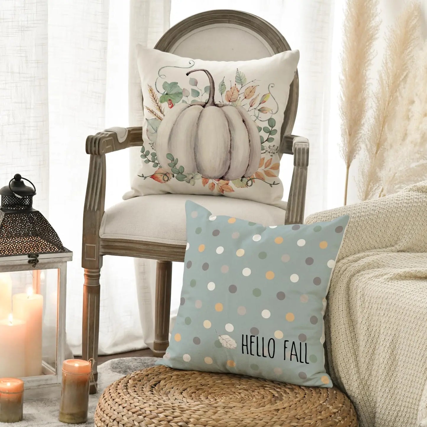 Autumn Harvest Throw Pillow Covers