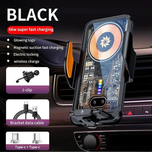 🔥2024-Wireless Car Charger Fast Automatic Clamping Car Charger Phone Holder