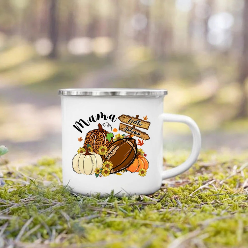 Cozy Fall Enamel Mug