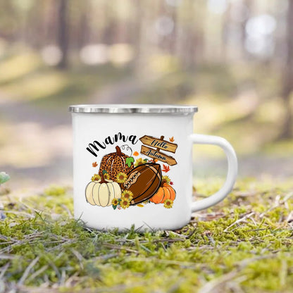 Cozy Fall Enamel Mug