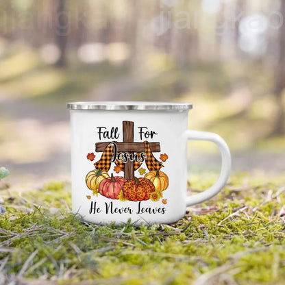Cozy Fall Enamel Mug