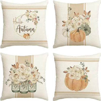 Autumn Harvest Throw Pillow Covers