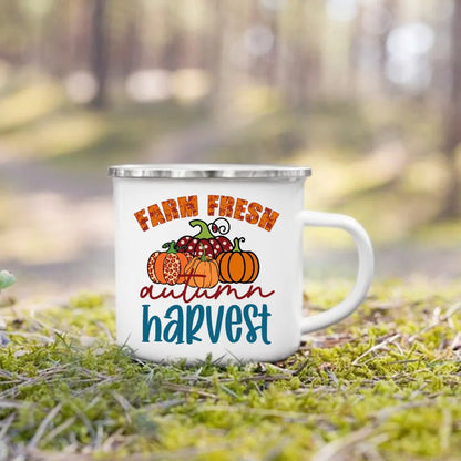 Cozy Fall Enamel Mug